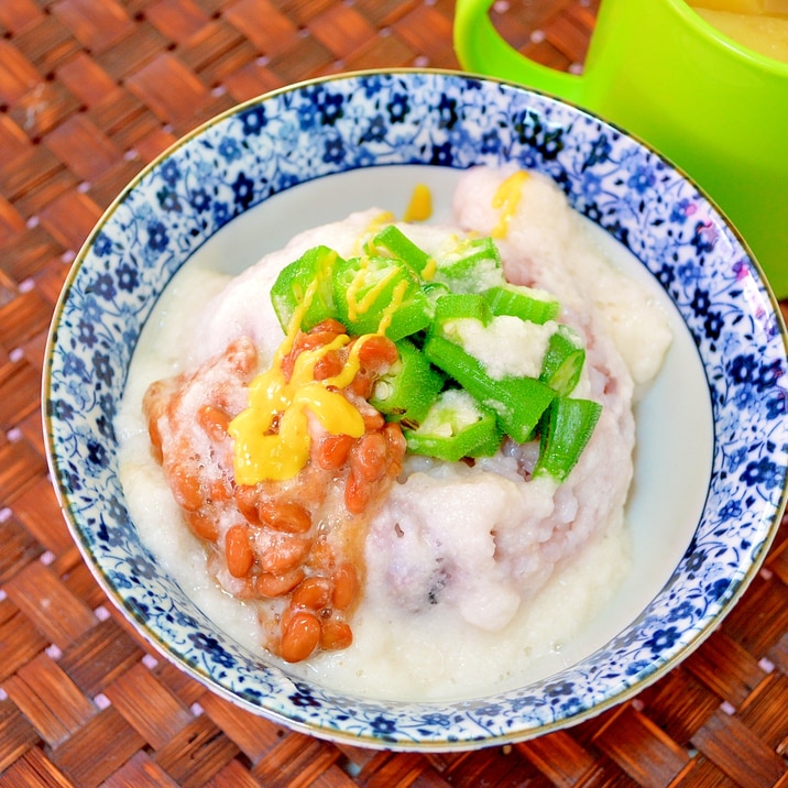 風邪で喉が痛い時に♪とろネバ丼